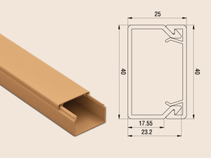 Кабель-канал 40х25 корич. Рувинил