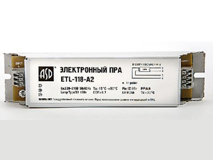 ПРА ETL-118-A2 1х18Вт Т8/G13 ASD