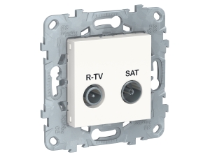 UNICA NEW РОЗЕТКА R-TV/ SAT, одиночная, БЕЛЫЙ