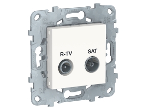 UNICA NEW РОЗЕТКА R-TV/ SAT, оконечная, БЕЛЫЙ