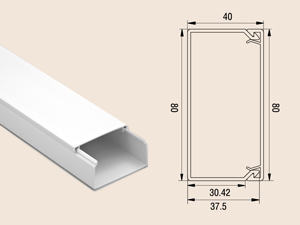 Кабель-канал 80х40 Рувинил
