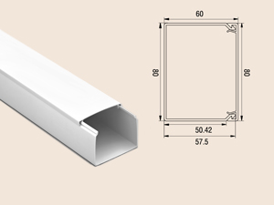 Кабель-канал 80х60 Рувинил