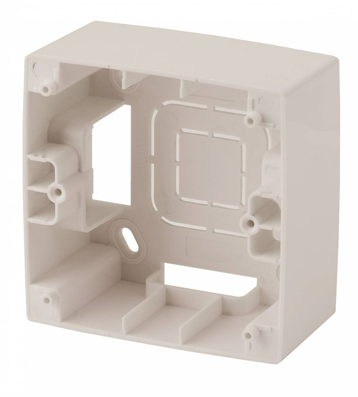 12-6101-02 ЭРА Коробка наклад. монтажа 1 пост, Эра12, слоновая кость