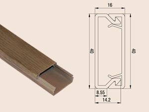 Кабель-канал 40х16 Рувинил (дуб на темной основе)