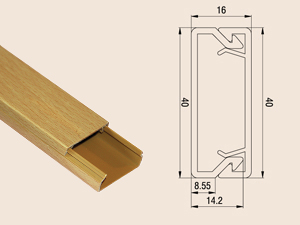 Кабель-канал 40х16 Рувинил (бук на светлой основе)