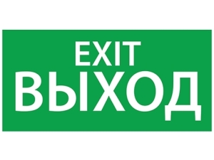 ЭЗ "ВЫХОД EXIT" (380х180)