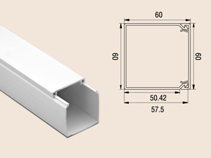 Кабель-канал 60х60 Рувинил