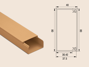 Кабель-канал 80х40 корич. Рувинил